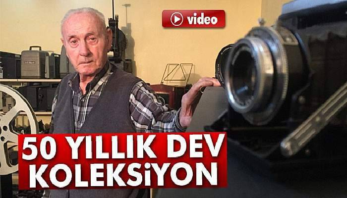 50 yılda yüzlerce fotoğraf makinesi biriktirdi