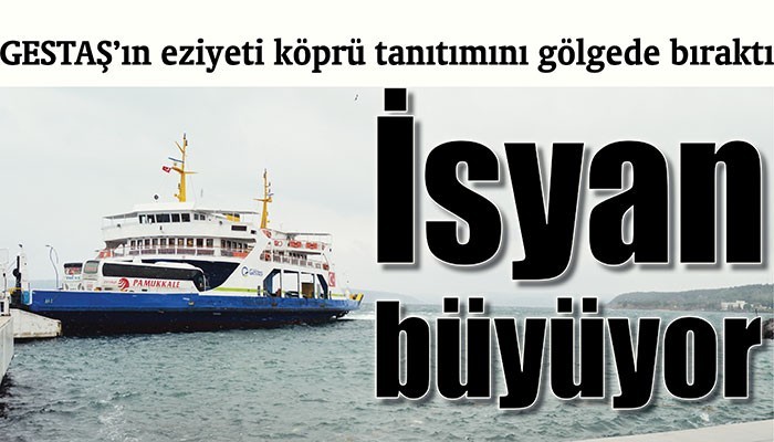 GESTAŞ’ın eziyeti köprü tanıtımını gölgede bıraktı
