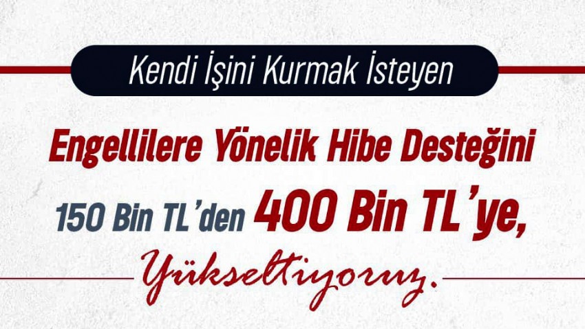 Engelli ve Eski Hükümlüler İçin Destek Proje Başvuruları Başladı