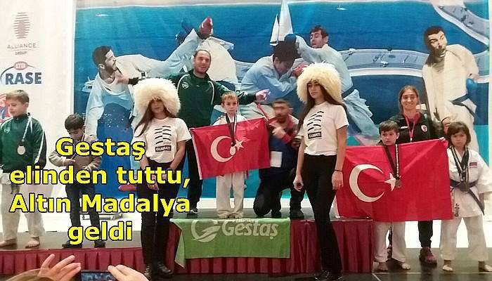 Gestaş elinden tuttu, altın madalya geldi