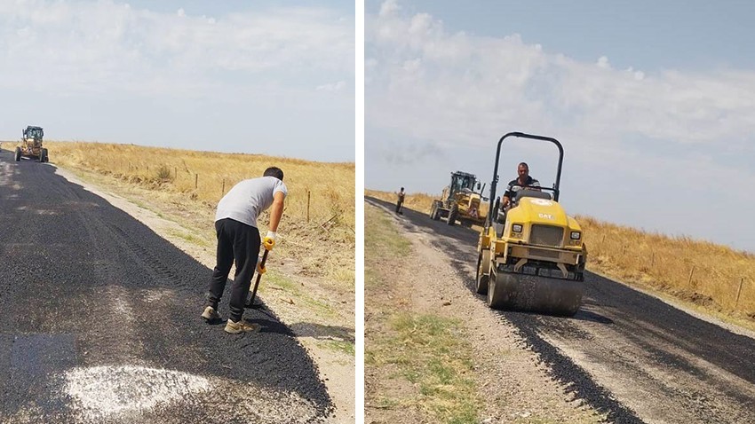  Bodurlar Grup Yolu’nda Asfalt Çalışmaları Devam Ediyor