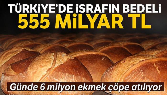 Yılda 555 milyar lira israf ediyoruz