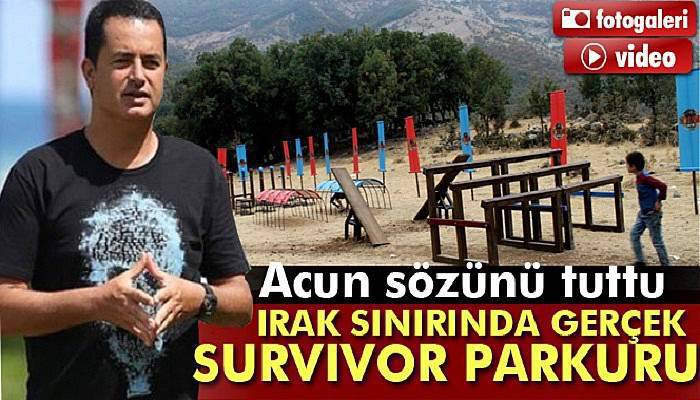 Irak sınırında gerçek Survivor parkuru kuruldu