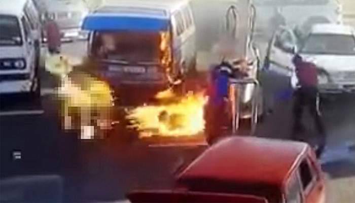  Benzin istasyonunda dehşet anları