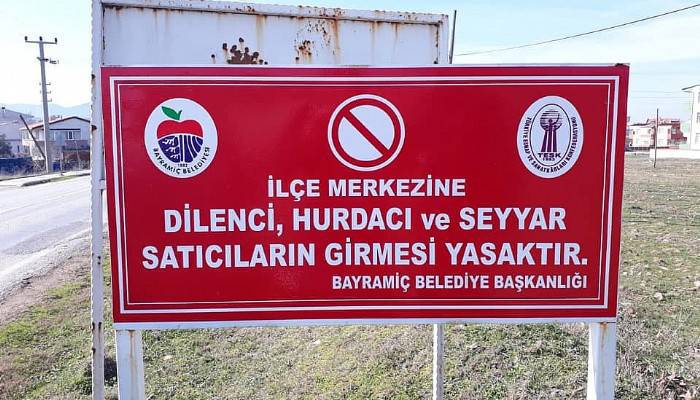 Dilenci, Seyyar Satıcı ve Hurdacıların Bayramiç İlçesine Girmesi Yasaklandı