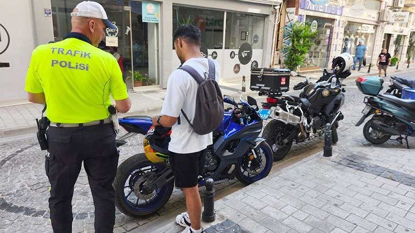 Çanakkale’de Motosiklet Denetimleri Sıklaştırıldı