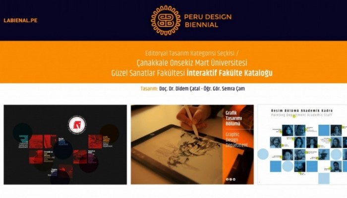 Peru Uluslararası Tasarım Bienalinde Grafik Tasarımı Bölümünün Başarısı