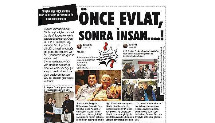 ÖNCE EVLAT, SONRA İNSAN....!