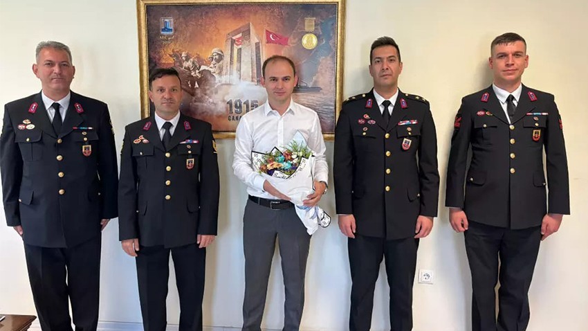 Jandarma’dan Kaymakam Sak’a ziyaret