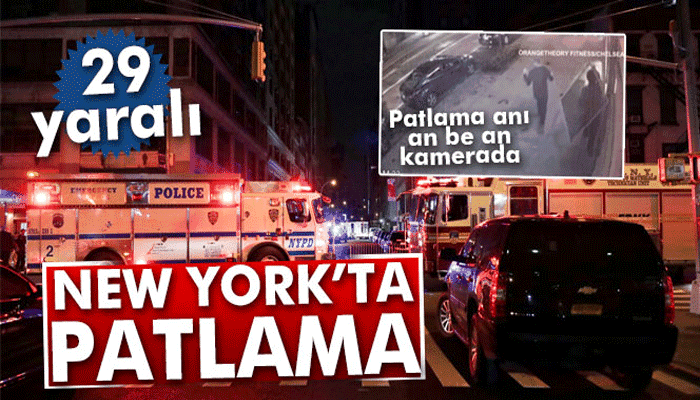 New York’taki patlama kamerada