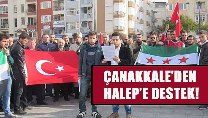 Çanakkale'den Halep'e destek