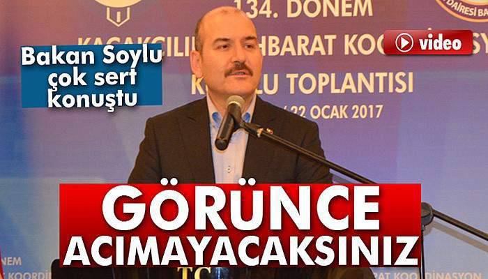 Bakan Soylu: 'Gördüğünüz anda acımayacaksınız'