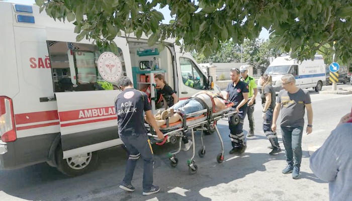 Kazayı kendini yere atarak önledi