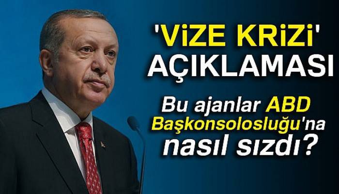 Cumhurbaşkanı Erdoğan'dan ABD ile 'vize krizi' açıklaması