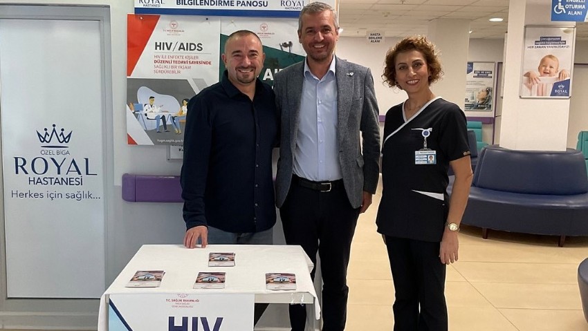 Özel Biga Royal Hastanesi’nde HIV/AIDS Farkındalık Günü bilgilendirmesi yapıldı