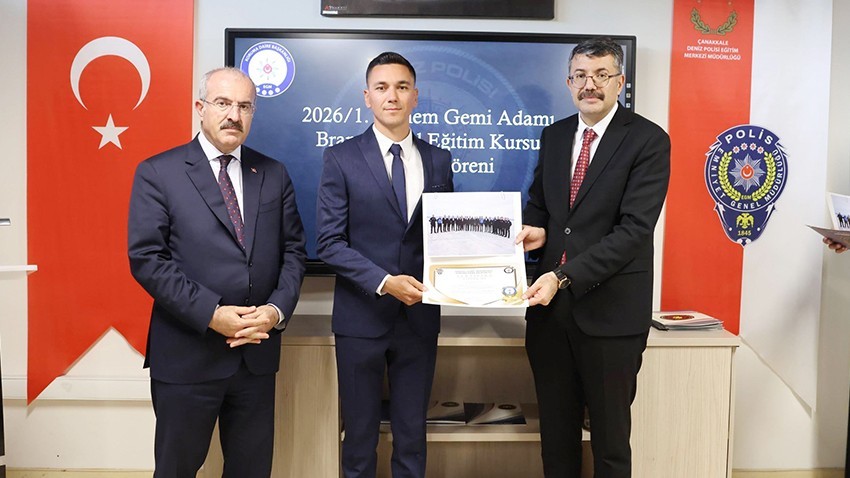 Deniz Polisi Eğitim Merkezi’nde Sertifika Töreni Düzenlendi