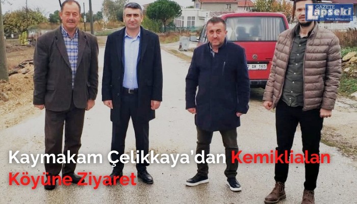 Kaymakam, Çelikkaya’dan Kemiklialan Köyüne Ziyaret