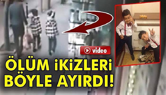 Çöken binanın ayırdığı ikizlerin son anları kameraya yansıdı