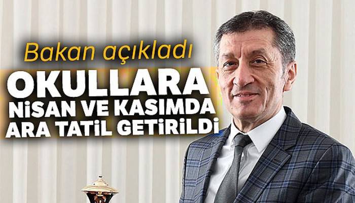 Milli Eğitim Bakanı Ziya Selçuk'tan yeni eğitim takvimine ilişkin açıklama!