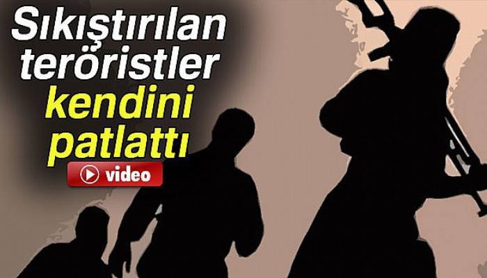 2 terörist saklandıkları evin banyosunda kendini patlattı