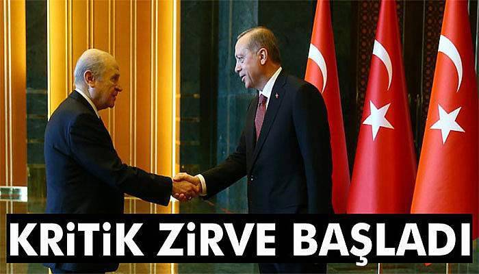 Cumhurbaşkanı Erdoğan, MHP lideri Bahçeli’yi kabul etti