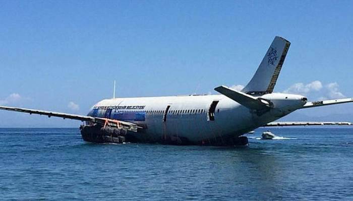 Aydın'da dev uçak böyle batırıldı