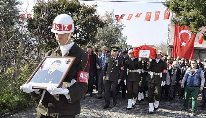 Hatay şehidini uğurladı