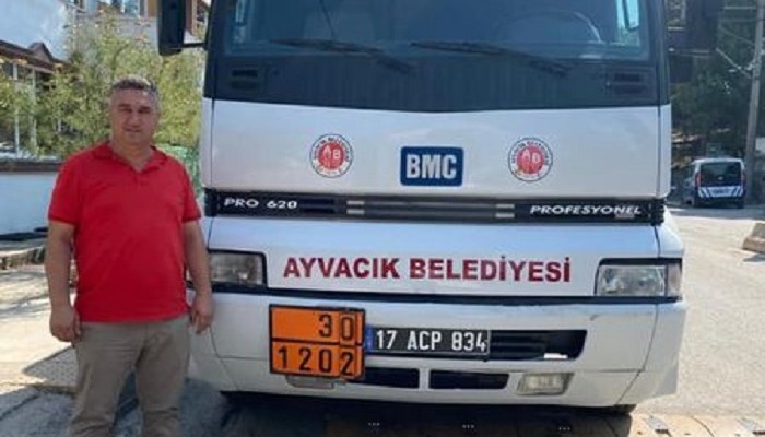 İzmir Büyükşehir Belediyesi'nden Ayvacık Belediyesi'ne hibe araç