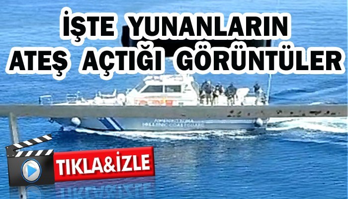 Yunanistan Sahil Güvenliğinden Bozcaada açıklarında taciz ateşi! (VİDEO)