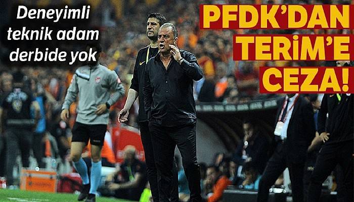 PFDK'dan Fatih Terim'e 4 maç ceza