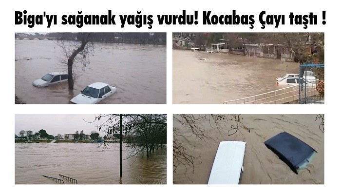 Biga’da AFET! Kocabaş ÇAYI TAŞTI