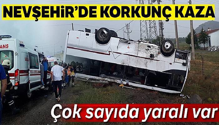 Nevşehir'de trafik kazası: 30 yaralı