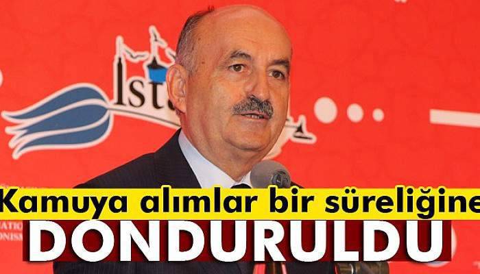 Bakan Müezzinoğlu: 'Kamuya alımları belirli bir süre dondurduk