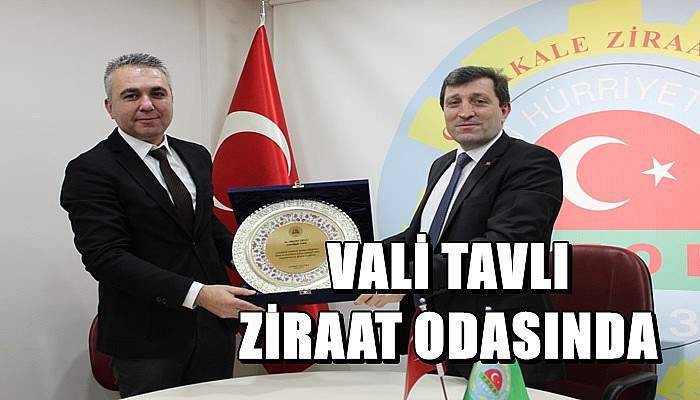 Vali Tavlı Ziraat Odasında