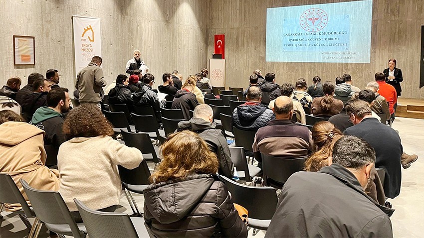 Troya Müzesi Personeline İş Sağlığı ve Güvenliği Eğitimi Verildi