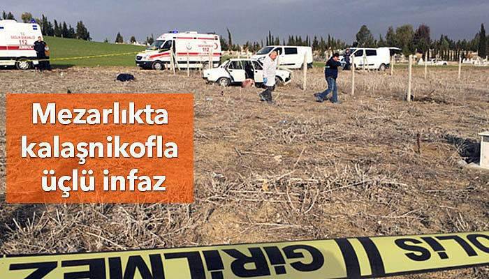 Kalaşnikofla üçlü infaz