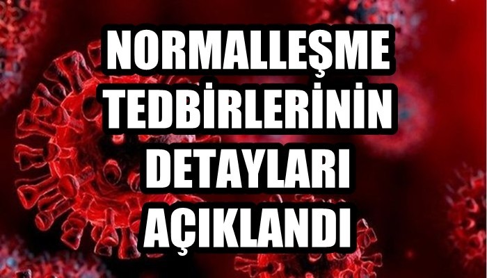 Haziran Ayı Normalleşme Tedbirleri 