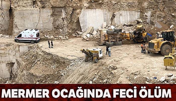 30 metreden düşen iş makinesinin içinde can verdi