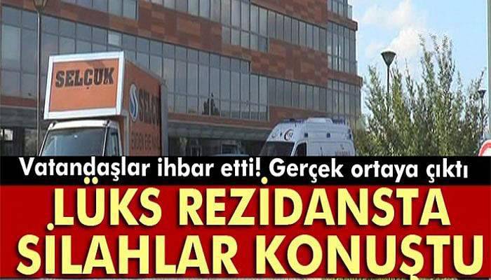 Lüks rezidansta kurşun yağdırdı