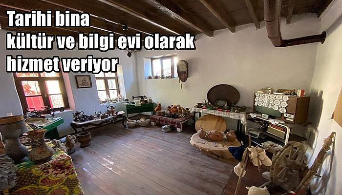 Tarihi bina kültür ve bilgi evi olarak hizmet veriyor