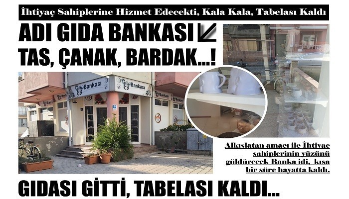 ADI GIDA BANKASI TAS, ÇANAK, BARDAK..!