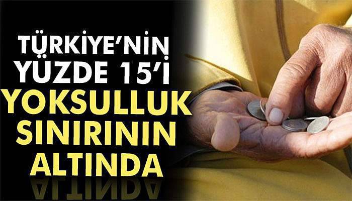 Nüfusun yüzde 14,7’si yoksulluk sınırının altında