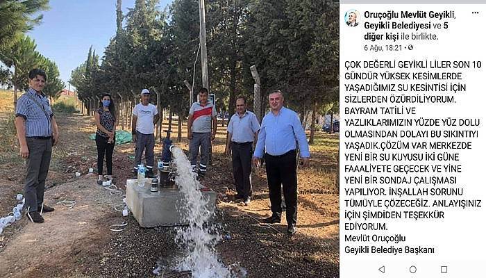 Akmayan sular için vatandaşlardan özür diledi 