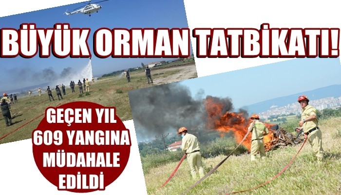 Çanakkale'de 'Büyük orman yangını' tatbikatı