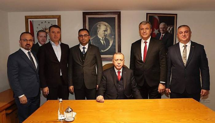 Belediye başkanları Cumhurbaşkanı Erdoğan’la buluştu