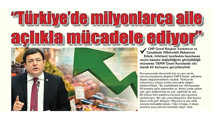 'Türkiye'de milyonlarca aile açlıkla mücadele ediyor'