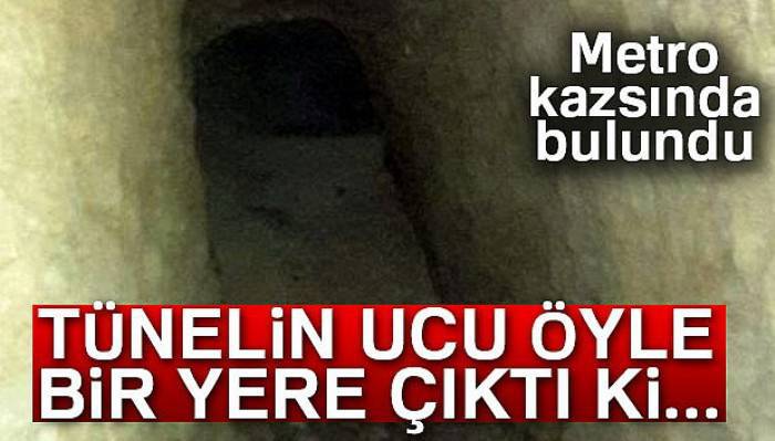 Metro çalışmasında kuyumcuya çıkan 7 metrelik tünel bulundu