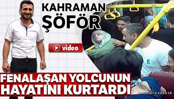 Kahraman minibüs şoförü fenalaşan yolcuyu hastaneye yetiştirmek için saniyelerle yarıştı