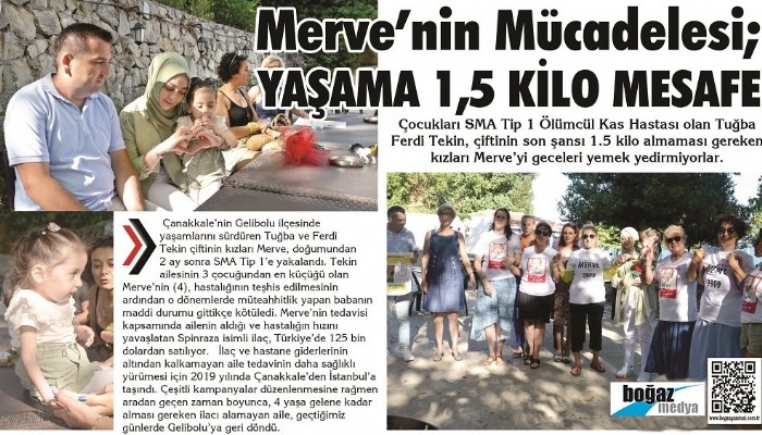 Merve, Yaşam ile 1.5 kiloluk Mücadele Veriyor