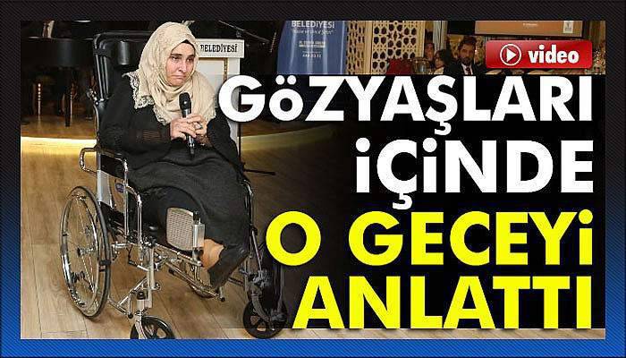 O geceyi gözyaşları içinde anlattı